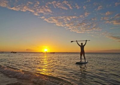 Paddle boarding Rodrigues / with belles on